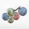 Chehalis Plafonnier, Boule lumineuse Bleu, Vert, Cuivré, 5 lumières