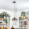 Koyoto Suspension, Boule lumineuse, Suspension 30 cm Clair, Fumé, 1 lumière