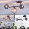 Chehalis Plafonnier, Boule lumineuse Ambre, Clair, Fumé, 3 lumières