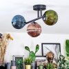 Chehalis Plafonnier, Boule lumineuse Bleu, Vert, Cuivré, 3 lumières