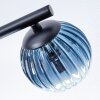Chehalis Plafonnier, Boule lumineuse Bleu, Vert, Clair, Cuivré, 3 lumières