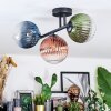 Chehalis Plafonnier, Boule lumineuse Bleu, Vert, Clair, Cuivré, 3 lumières