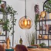 Koyoto Suspension, Boule lumineuse, Suspension Ambre, 1 lumière