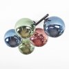 Chehalis Plafonnier, Boule lumineuse Bleu, Vert, Cuivré, 5 lumières