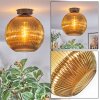 Koyoto Plafonnier, Boule lumineuse 12 cm Or, 1 lumière