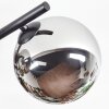 Chehalis Plafonnier, Boule lumineuse Chrome, Fumé, 5 lumières