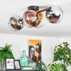 Koyoto Plafonnier, Boule lumineuse Chrome, Or, Clair, Cuivré, Fumé, 4 lumières