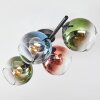 Koyoto Plafonnier, Boule lumineuse Bleu, Vert, Clair, Cuivré, 4 lumières