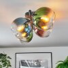 Koyoto Plafonnier, Boule lumineuse Bleu, Vert, Clair, Cuivré, 4 lumières