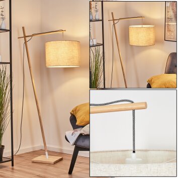 Bassagoda Lampadaire Écru, Blanc, 1 lumière