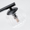 Chehalis Plafonnier, Boule lumineuse Ambre, Clair, Fumé, 3 lumières