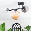 Chehalis Plafonnier, Boule lumineuse Ambre, Clair, Fumé, 3 lumières