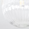 Chehalis Plafonnier, Boule lumineuse Ambre, Clair, Fumé, 3 lumières