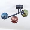 Chehalis Plafonnier, Boule lumineuse Bleu, Vert, Cuivré, 3 lumières