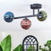 Chehalis Plafonnier, Boule lumineuse Bleu, Vert, Cuivré, 3 lumières
