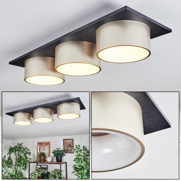 Falor Plafonnier LED Noir, 1 lumière