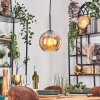 Koyoto Suspension, Boule lumineuse, Suspension 20 cm Ambre, 1 lumière