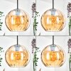 Koyoto Suspension, Boule lumineuse, Suspension Ambre, 1 lumière