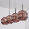 Koyoto Suspension, Boule lumineuse, Suspension Cuivré, 4 lumières