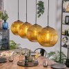 Koyoto Suspension, Boule lumineuse, Suspension Or, 4 lumières