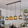 Koyoto Suspension, Boule lumineuse, Suspension Bleu, Or, Vert, 4 lumières