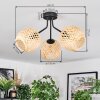 Basto Plafonnier, Boule lumineuse Écru, 3 lumières