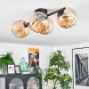 Koyoto Plafonnier, Boule lumineuse Ambre, 4 lumières