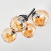 Koyoto Plafonnier, Boule lumineuse Ambre, 4 lumières