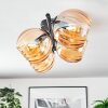 Koyoto Plafonnier, Boule lumineuse Ambre, 4 lumières