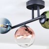Chehalis Plafonnier, Boule lumineuse Bleu, Vert, Clair, Cuivré, 3 lumières