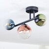 Chehalis Plafonnier, Boule lumineuse Bleu, Vert, Clair, Cuivré, 3 lumières