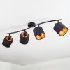 Alsen Plafonnier, Spot de plafond Noir, 4 lumières