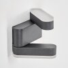 Fanek Lampe murale d´extérieur, Luminaire Up & Down, Applique murale LED Anthracite, 2 lumières