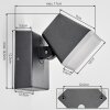 Fanel Lampe murale d´extérieur, Applique murale, Spot mural LED Anthracite, 1 lumière