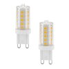 G9 LED 3 Watt blanc chaud dimmable 330 Lumen