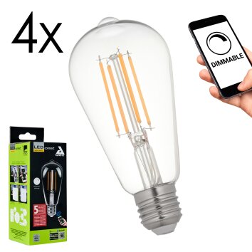 E27 6 Watt blanc chaud dimmable 806 Lumen