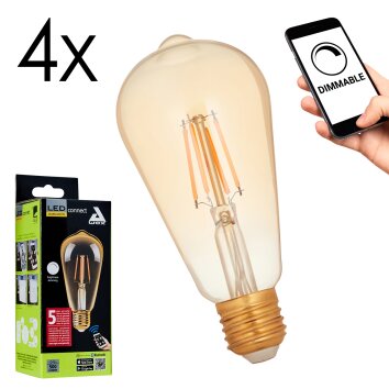 E27 LED 5.5 Watt blanc chaud dimmable 500 Lumen