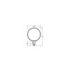 Luminaires Osram E27 LED 4 Watt blanc chaud dimmable 110 Lumen