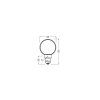 Luminaires Osram E27 LED 4 Watt blanc chaud dimmable 110 Lumen