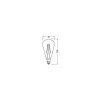 Luminaires Osram E14 2.8 Watt blanc chaud dimmable 250 Lumen