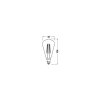 Luminaires Osram E14 4.8 Watt blanc chaud dimmable 360 Lumen