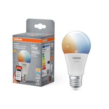 Luminaires Osram E27 9.5 Watt blanc lumière du jour dimmable 1055 Lumen