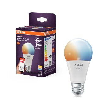 Luminaires Osram E27 LED 9 Watt blanc chaud dimmable 806 Lumen