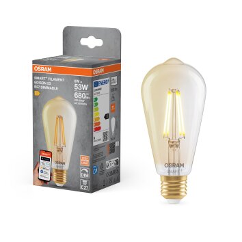 Luminaires Osram E27 LED 6 Watt blanc chaud dimmable 680 Lumen