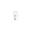 Luminaires Osram E27 LED 2.8 Watt blanc chaud 250 Lumen