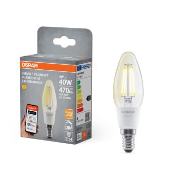 Luminaires Osram E14 LED 4 Watt blanc chaud dimmable 470 Lumen