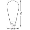 Luminaires Osram E27 LED 5.5 Watt blanc chaud dimmable 806 Lumen