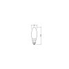 Luminaires Osram E14 LED 4 Watt blanc chaud 470 Lumen
