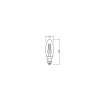 Luminaires Osram E14 LED 2.5 Watt blanc neutre 250 Lumen