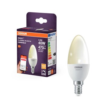 Luminaires Osram E14 4.9 Watt dimmable 470 Lumen